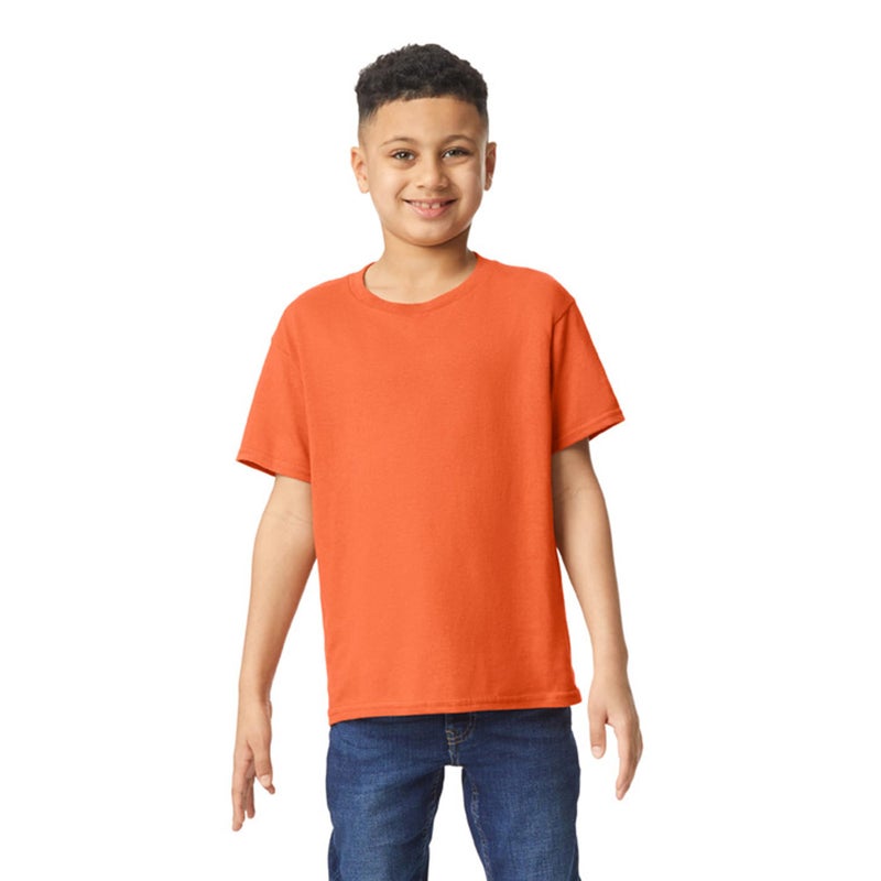 Gildan Youth Heavy Cotton T-Shirt, Style G5000B, 2-Pack, Orange, Small - Image 2